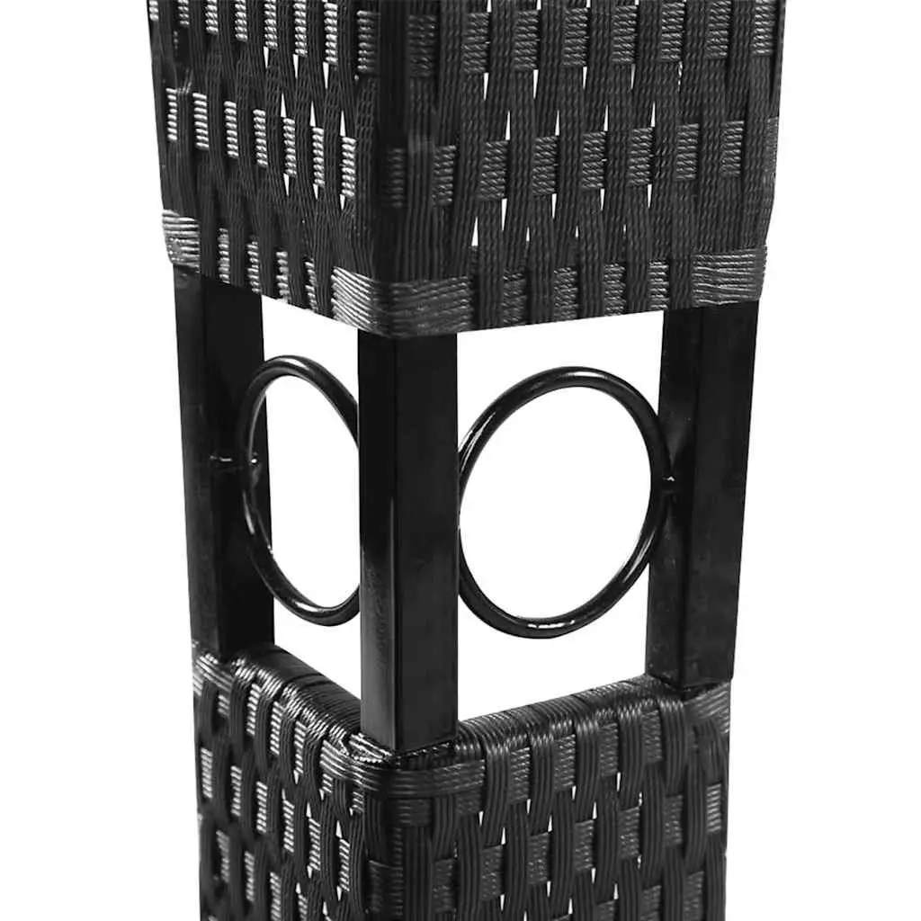 Garden Gazebo Poly Rattan Wicker 3x4m Sunshade Pavilion Grey Roof