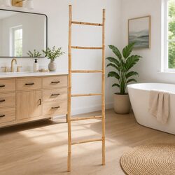 Your New Bamboo Towel Ladder for Easy Towel Access