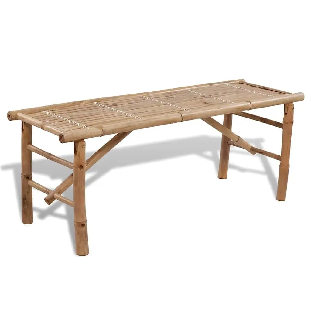 Outdoor Beer Table Set Foldable 100 cm with 2 Benches