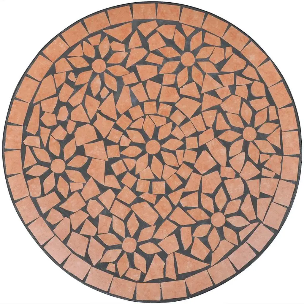 Mosaic Bistro Table Ceramic Top 60cm Outdoor Garden Furniture