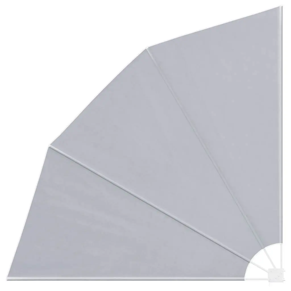 Collapsible Side Awning Grey 210x210cm