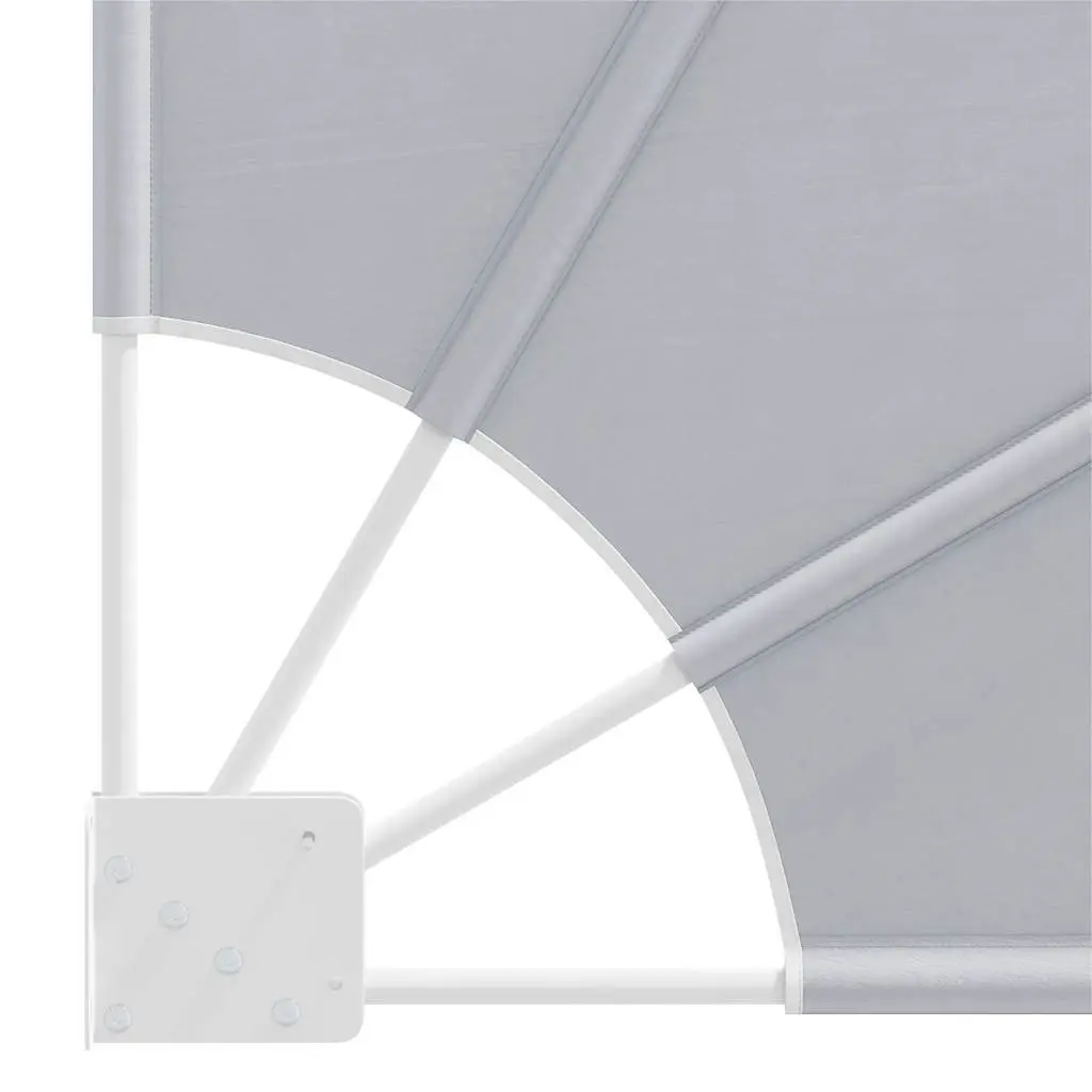Collapsible Side Awning Grey 210x210cm