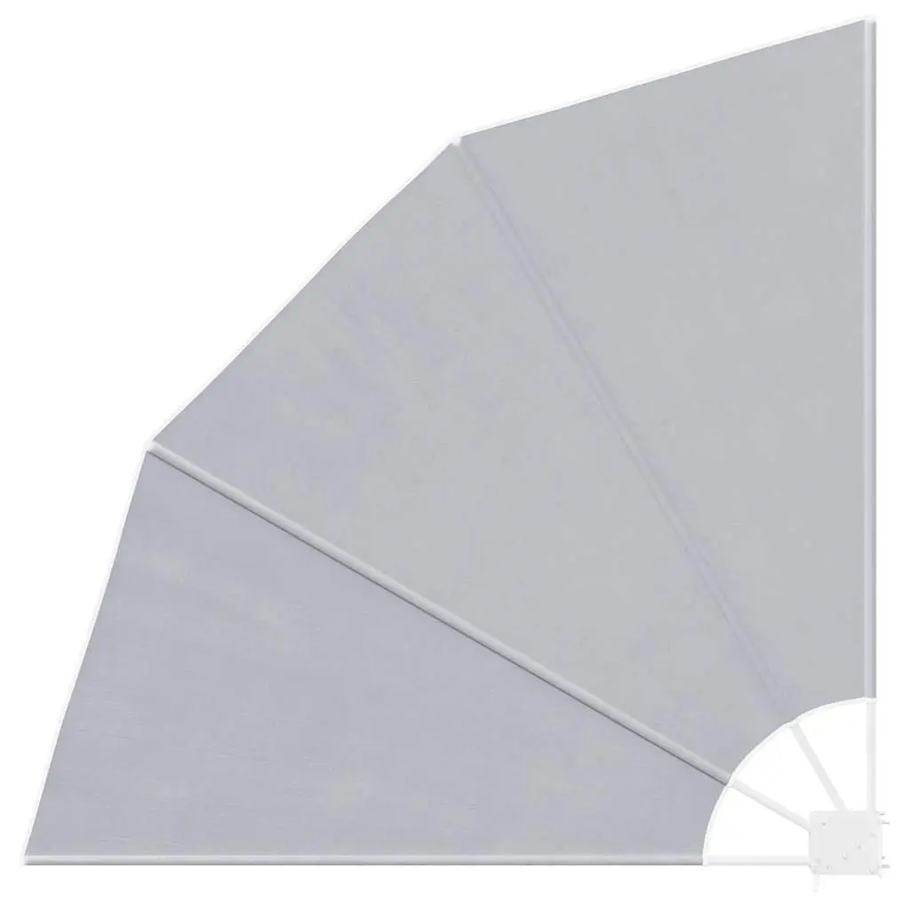 Collapsible Side Awning Grey Balcony Garden Shade Screen Outdoor Sunshade