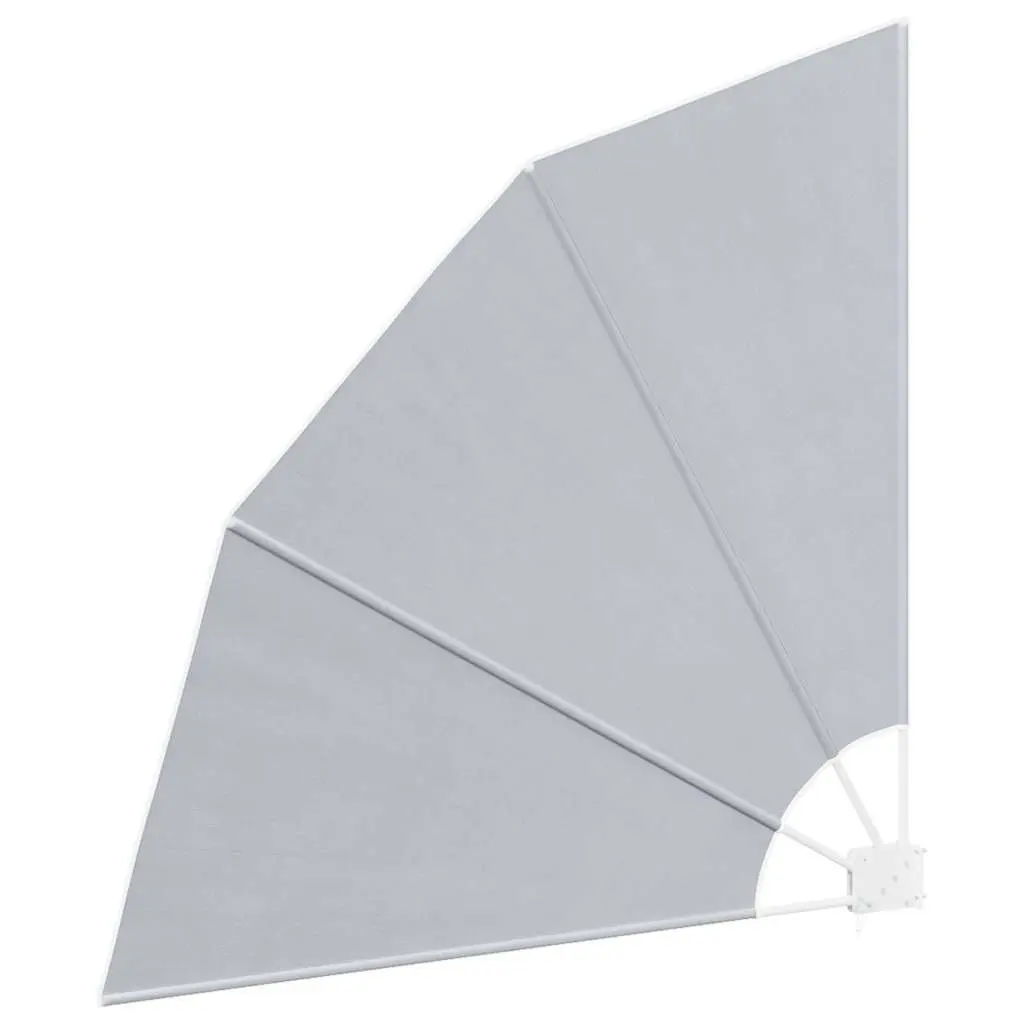 Collapsible Side Awning Grey Balcony Garden Shade Screen Outdoor Sunshade