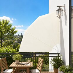 Friendly Cream Side Awning for Your Outdoor Needs 140x140 cm