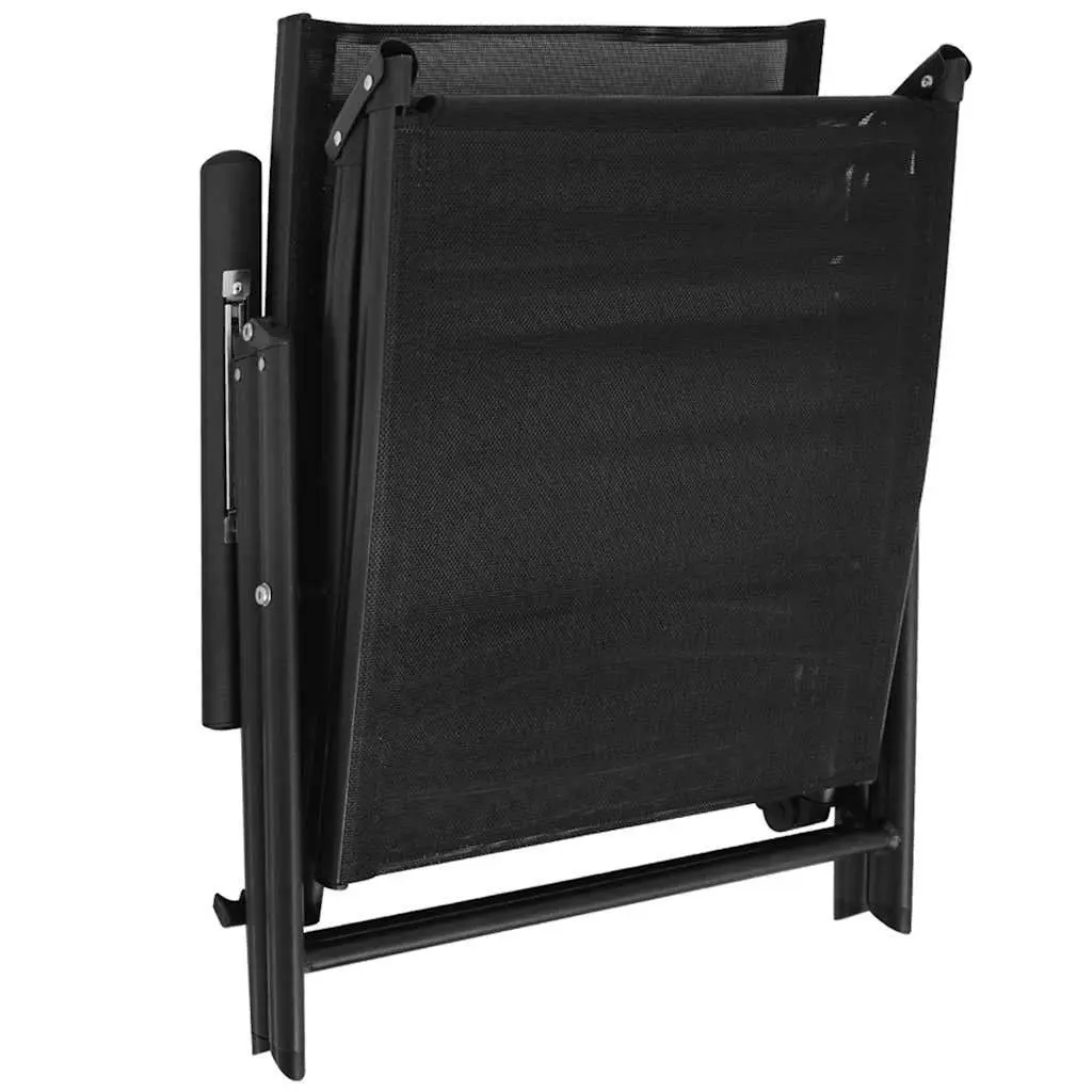 Folding Sun Lounger Weatherproof Lightweight Portable Reclining Lounge Chair