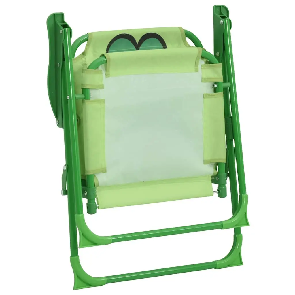 Kids Garden Bistro Set Green 3 Piece Outdoor Furniture Table Chairs Parasol