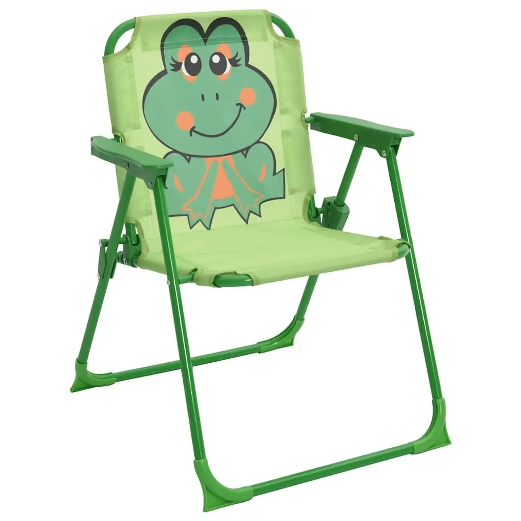 Kids Garden Bistro Set Green 3 Piece Outdoor Furniture Table Chairs Parasol