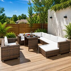 Create Your Outdoor Oasis with 10 Piece Lounge Set