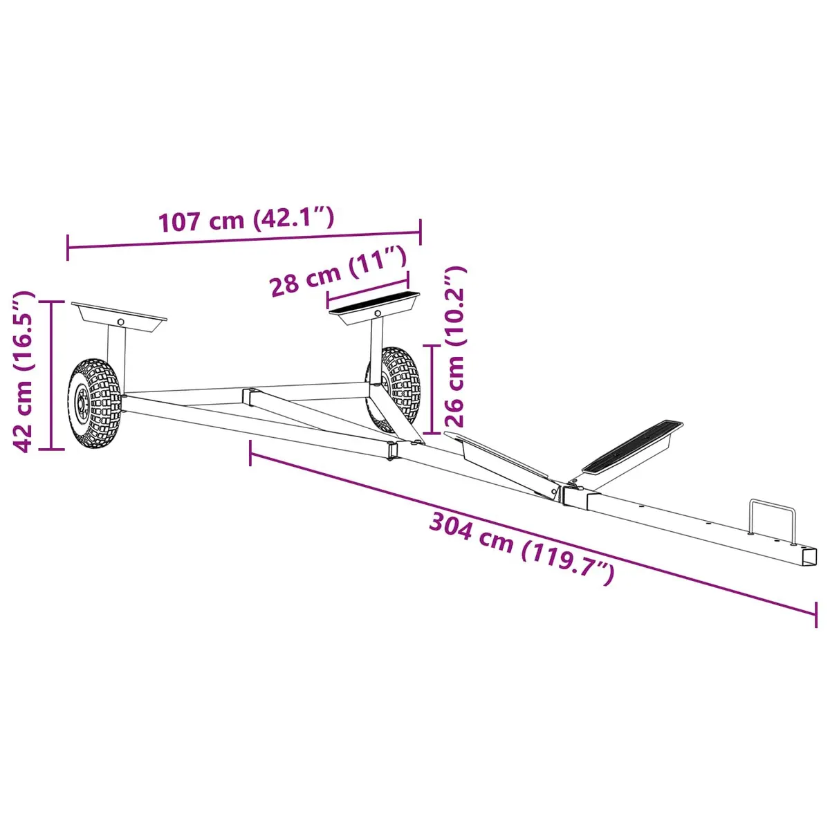 Boat Trailer Frame for Outdoor Adventures