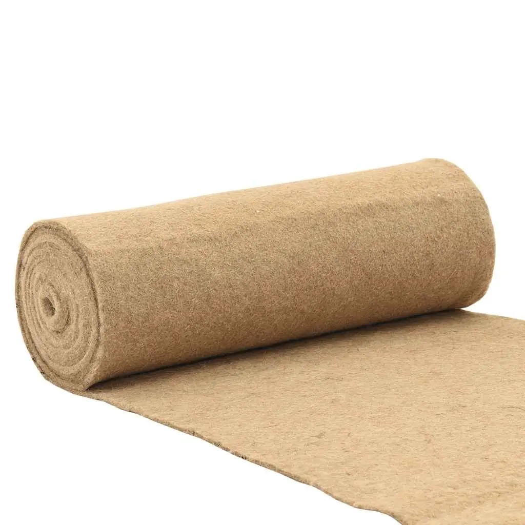 Pet Hemp Mat Natural Brown 0.5x5m Bedding for Small Animals Rabbits Guinea Pigs