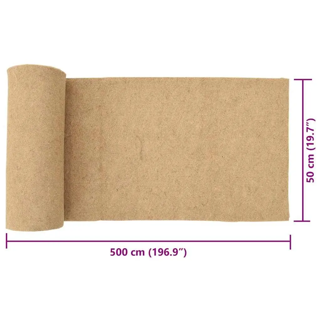 Pet Hemp Mat Natural Brown 0.5x5m Bedding for Small Animals Rabbits Guinea Pigs
