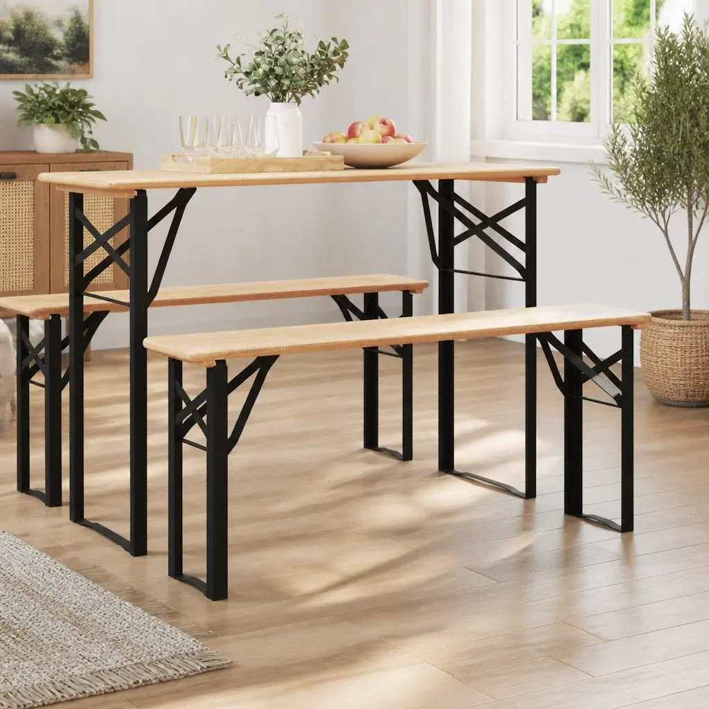 Beer Bench Legs Black Powder-Coated Steel Indoor Furniture Legs