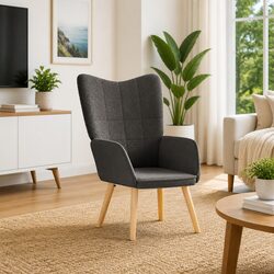 Your Cozy Dark Grey Sherpa Armchair Awaits