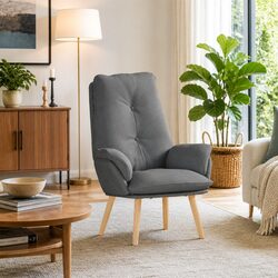 Your New Cozy Dark Grey Armchair Awaits You