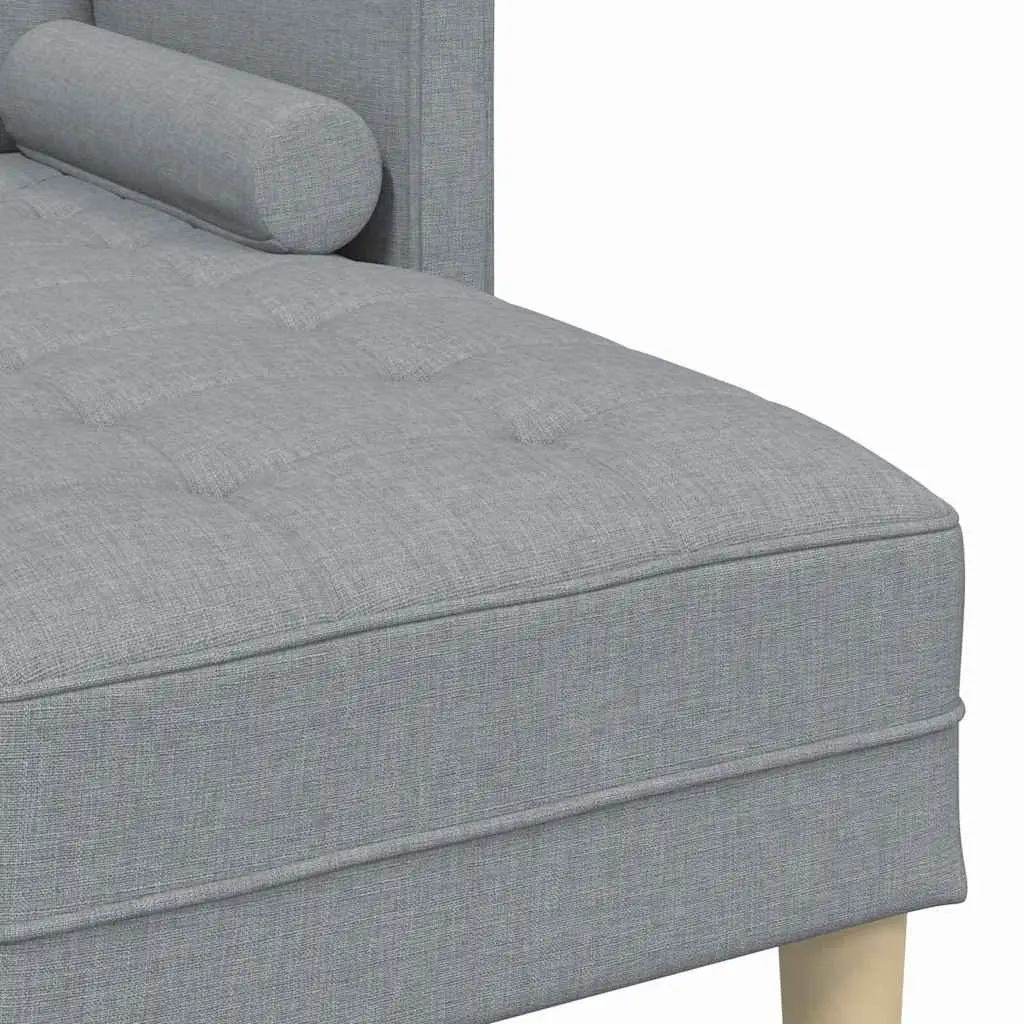 Modular Sofa Set Reconfigurable Light Grey Polyester