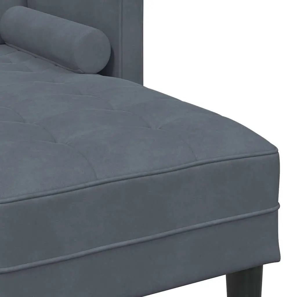 Grey Modular Sofa Set with Cushion Modern Living Room Furniture Compact Design