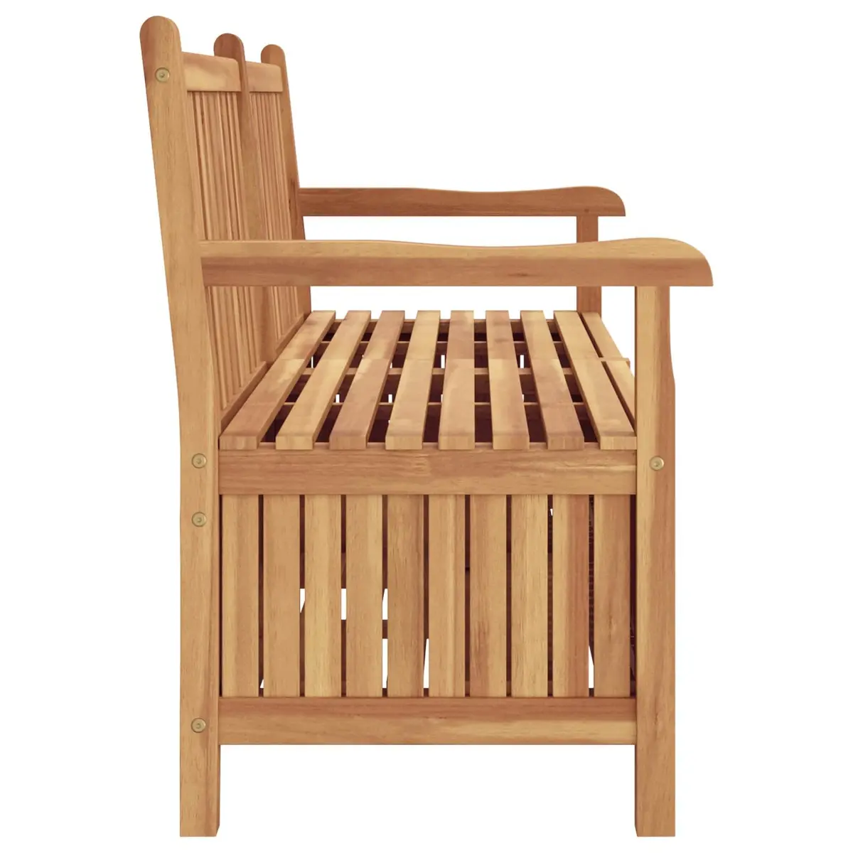 Garden Bench with Storage Rustic Teak Wood 150x60x90cm