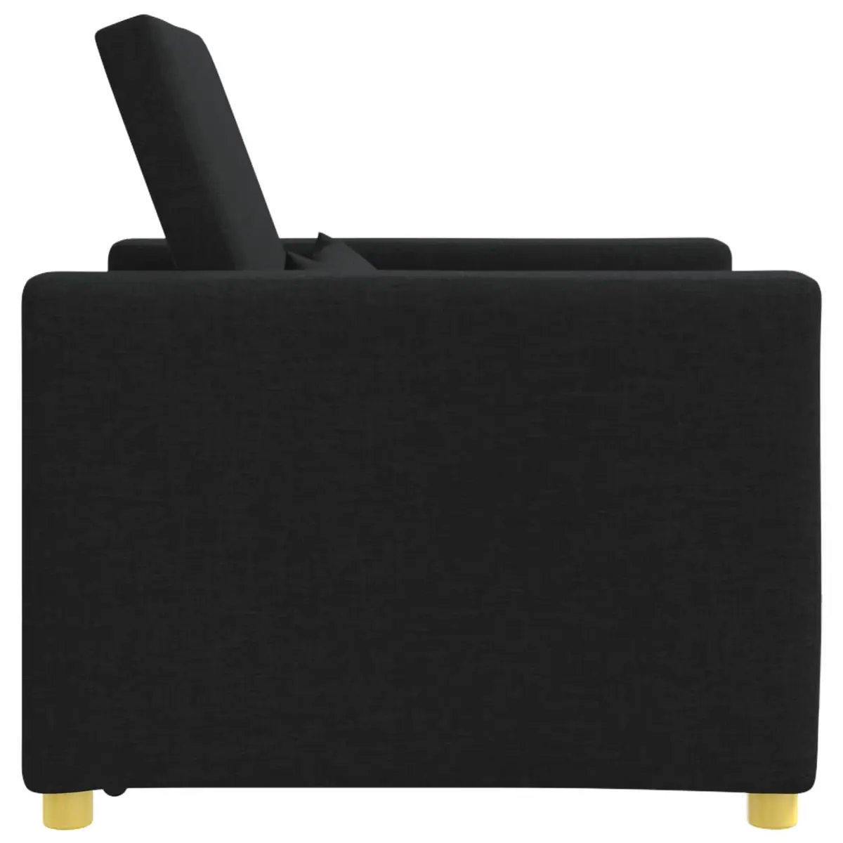Single Sofa Bed Pull Out 3-in-1 Convertible Armchair Lounge Recliner Black