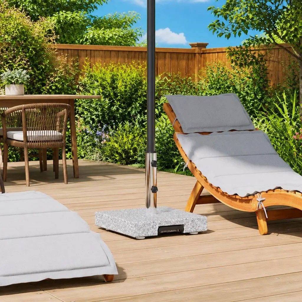 Grey Parasol Base for Outdoor Spaces