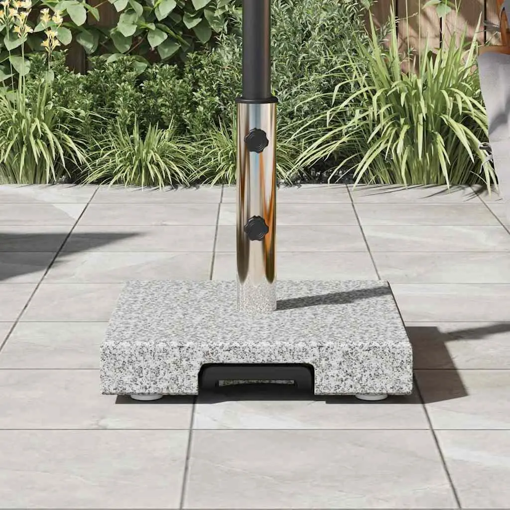 Grey Parasol Base for Outdoor Spaces