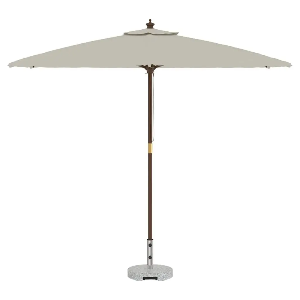 Outdoor Parasol Base with Integrated Wheels