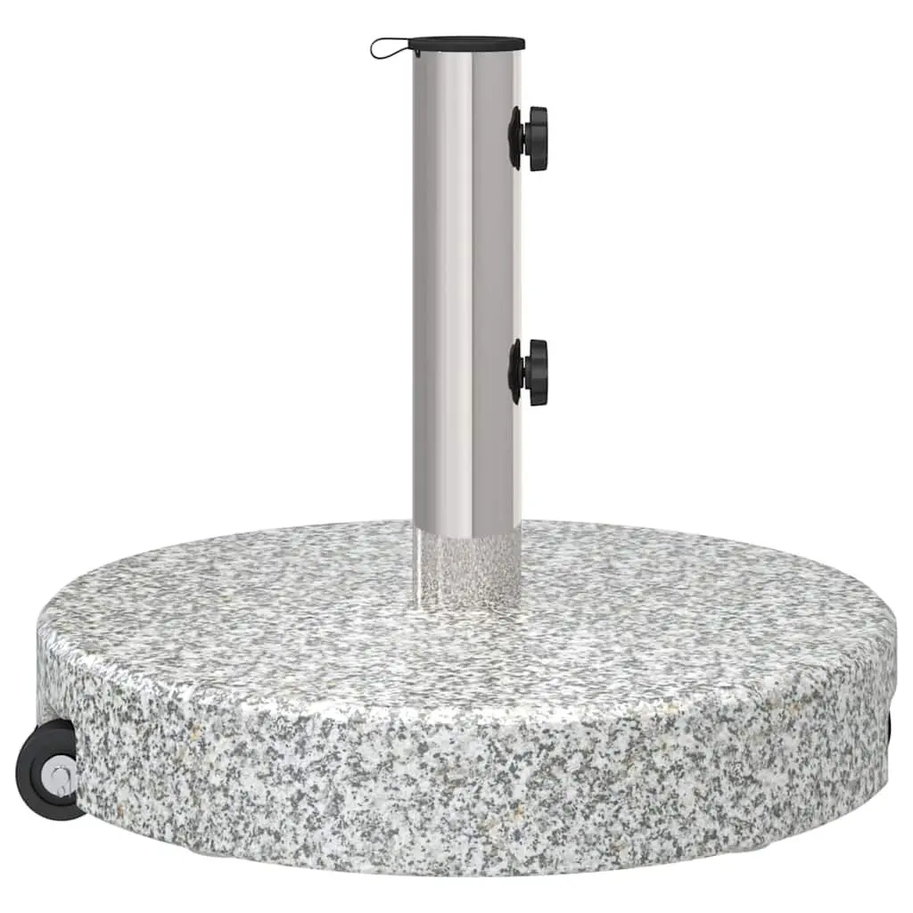 Outdoor Parasol Base with Integrated Wheels