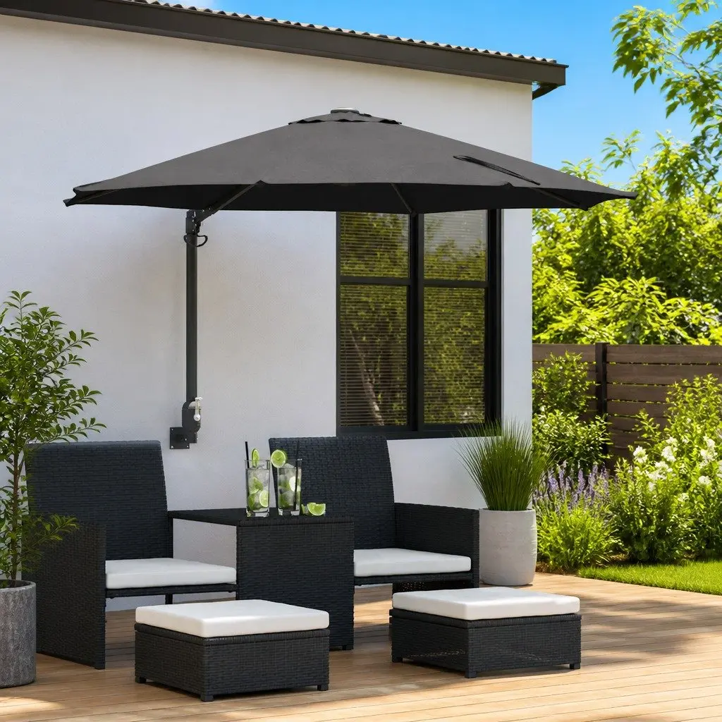 Garden Parasol Cantilever Tilt Shade 248x248x148cm