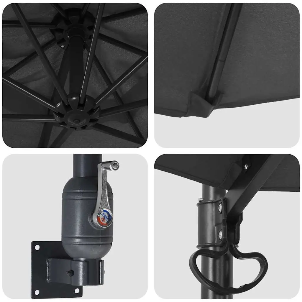 Garden Parasol Cantilever Tilt Shade 248x248x148cm