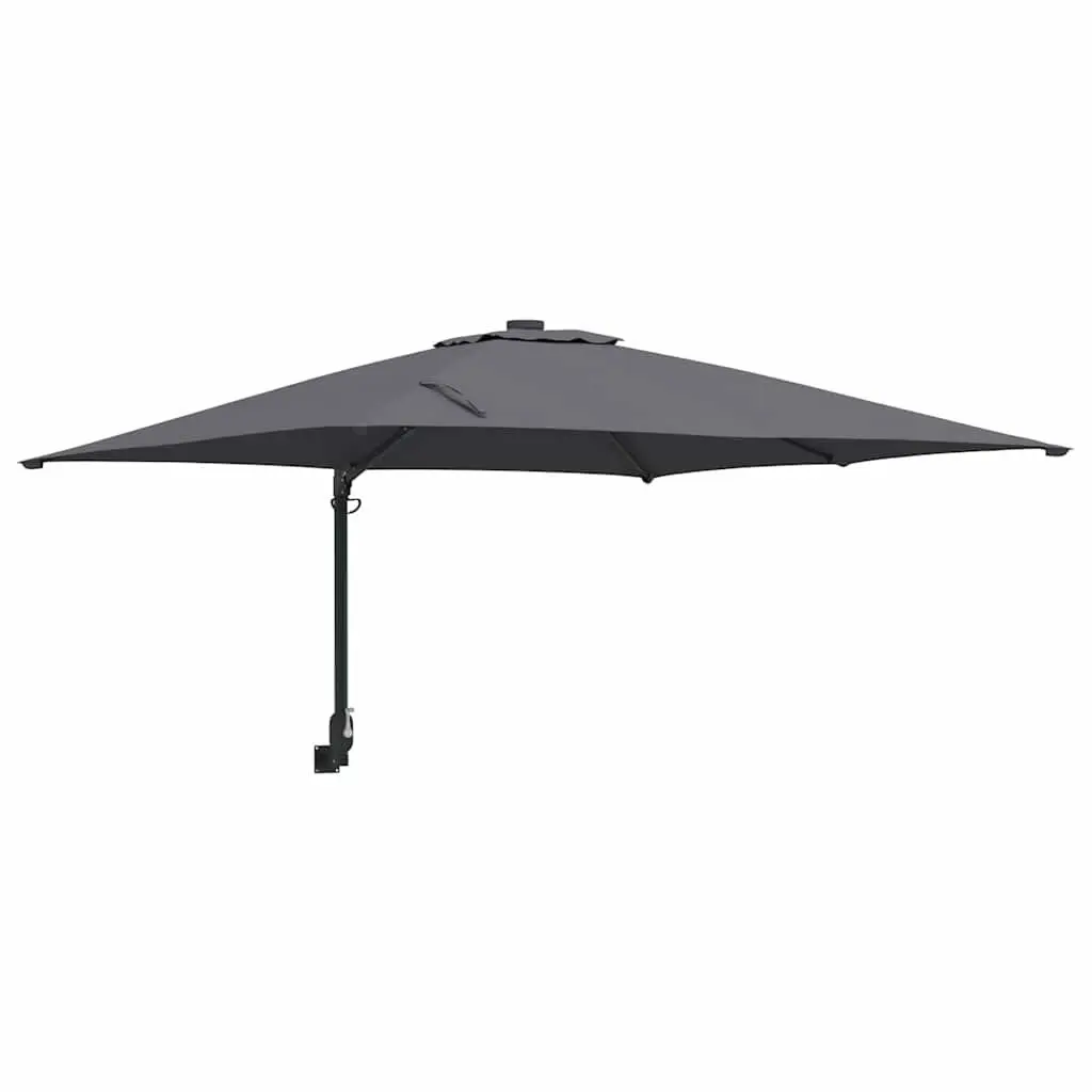 Garden Parasol Tilt Crank Anthracite 248.5cm Outdoor Umbrella