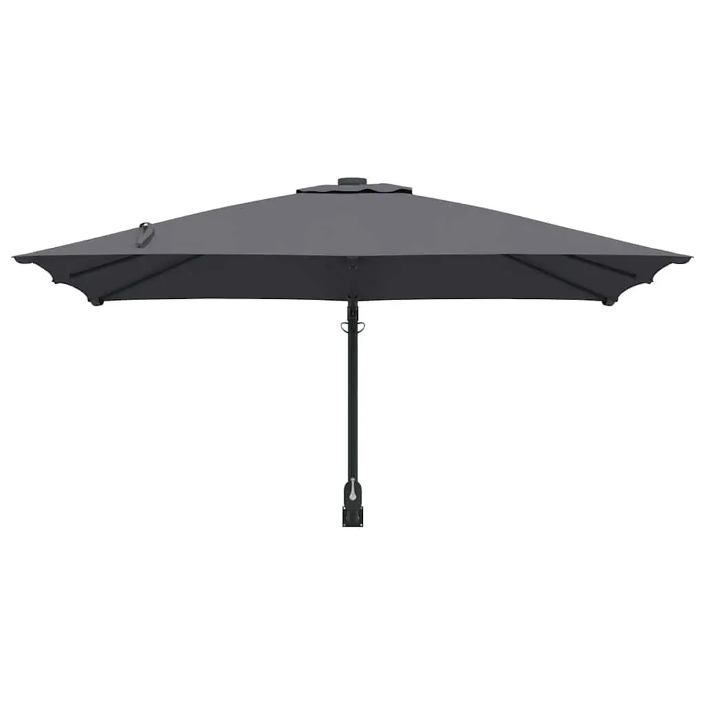 Garden Parasol Tilt Crank Anthracite 248.5cm Outdoor Umbrella