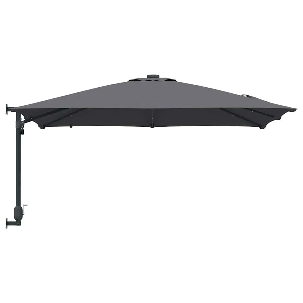 Garden Parasol Cantilever Outdoor Umbrella Sunshade with LED Lights Tilt Adjustable 2485 x 2475 x 160 cm