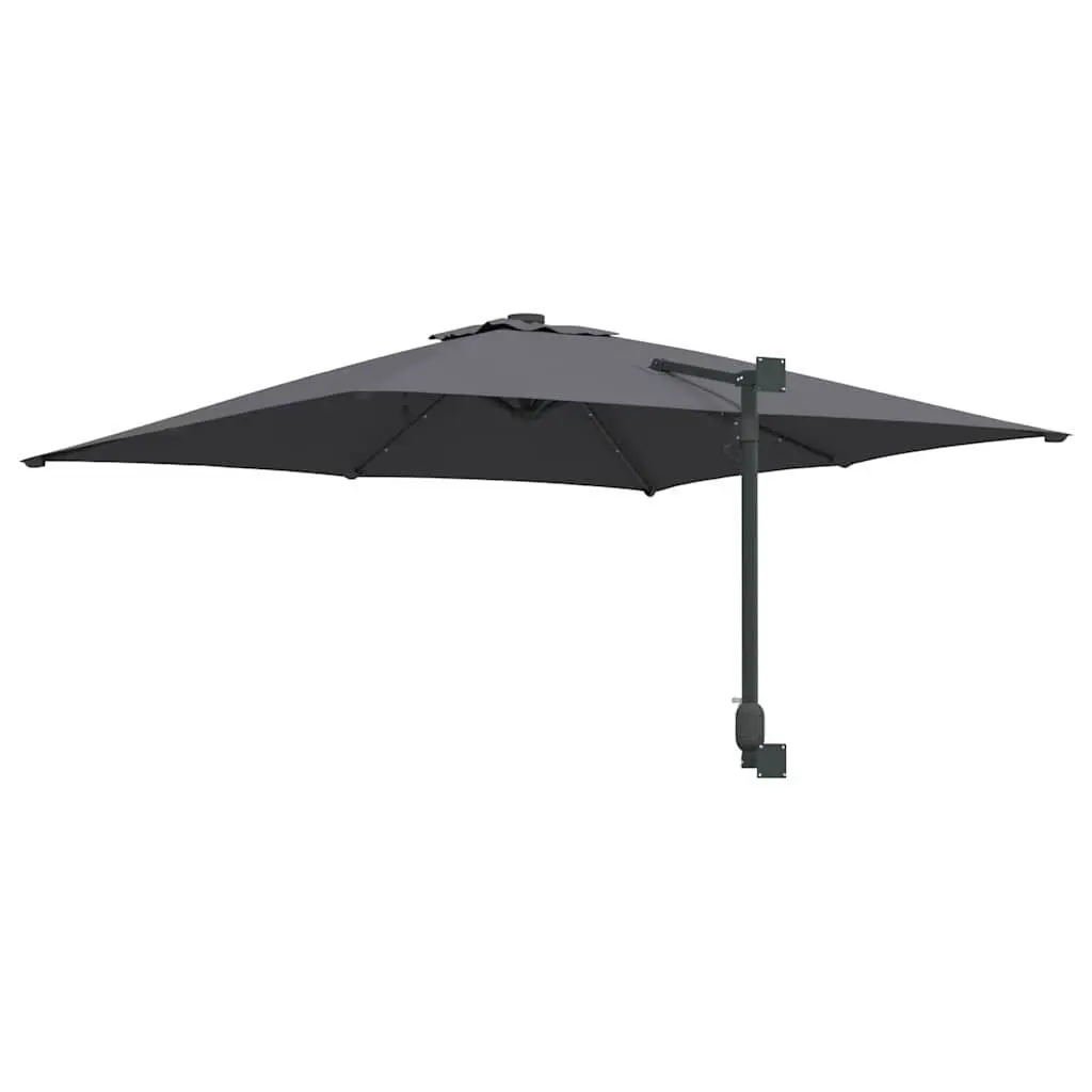 Garden Parasol Cantilever Outdoor Umbrella Sunshade with LED Lights Tilt Adjustable 2485 x 2475 x 160 cm