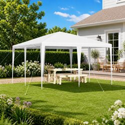 Party Tent White 400x400x266cm Outdoor Garden Canopy Gazebo Patio Event Shade