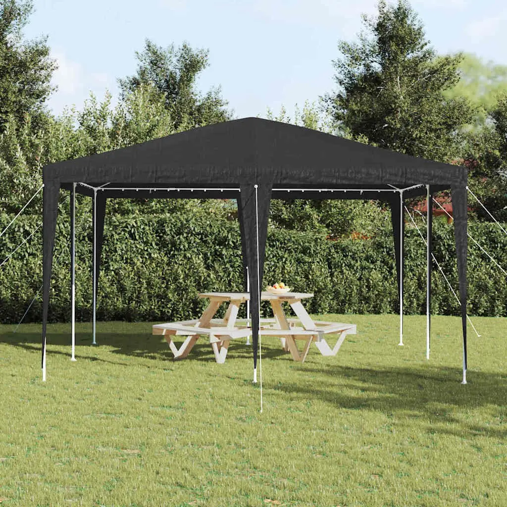 Party Tent Rectangular Anthracite 400 x 400 x 266 cm Outdoor Garden Gazebo Canopy