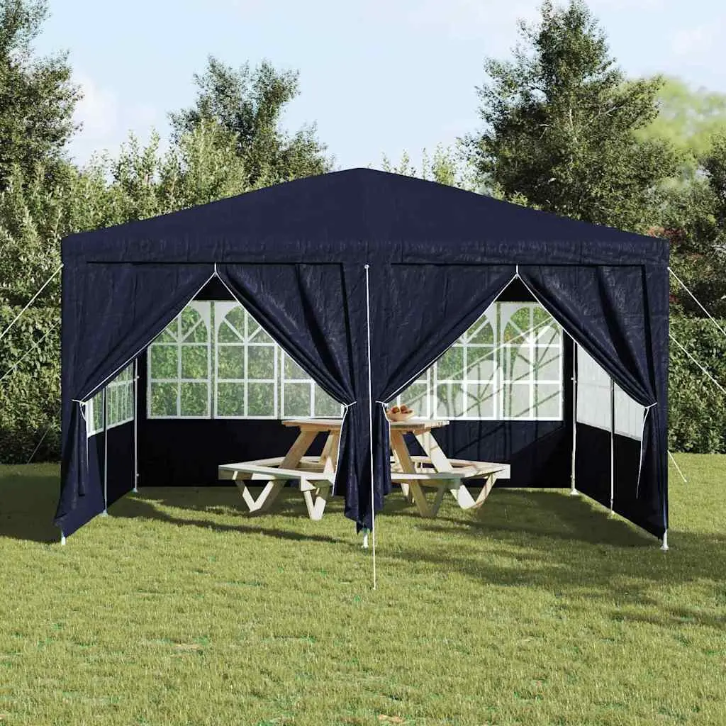 Party Tent Blue Outdoor Canopy Gazebo 400x400x266cm with Removable Sidewalls