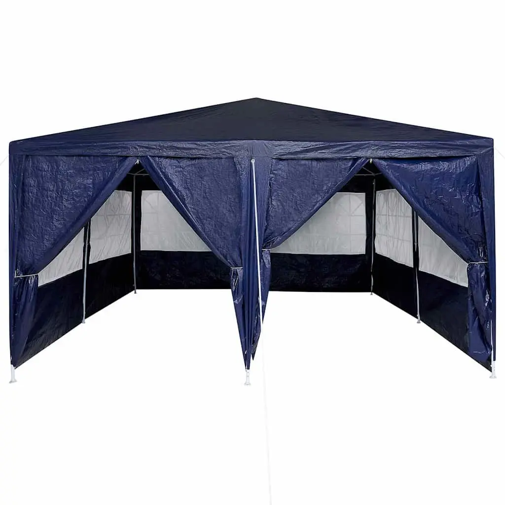 Party Tent Blue Outdoor Canopy Gazebo 400x400x266cm with Removable Sidewalls