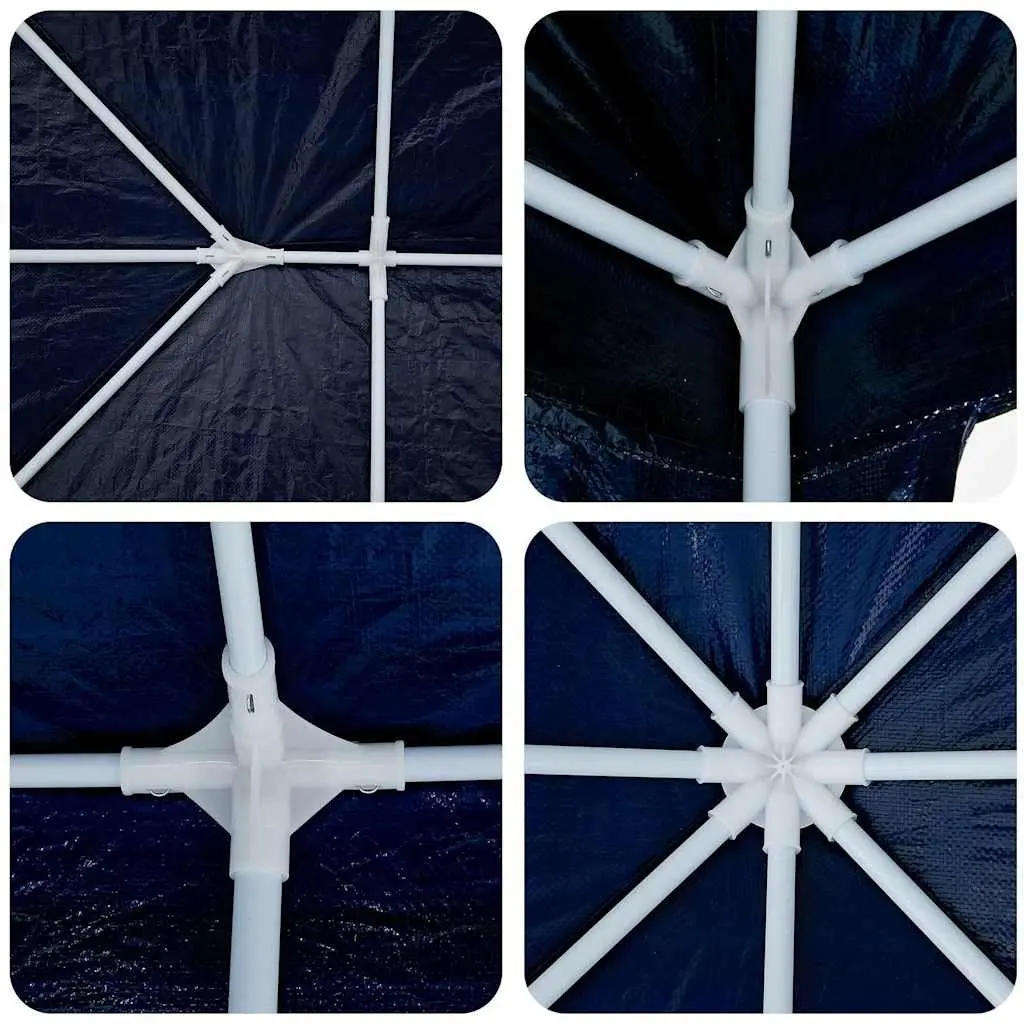 Party Tent Blue Outdoor Canopy Gazebo 400x400x266cm with Removable Sidewalls
