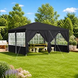 Party Tent Anthracite 400x400x266cm Outdoor Canopy Gazebo Portable Wedding Event