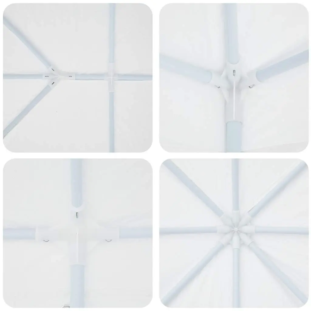 Party Tent Canopy White 600 x 400 x 266 cm Outdoor Garden Gazebo Shelter