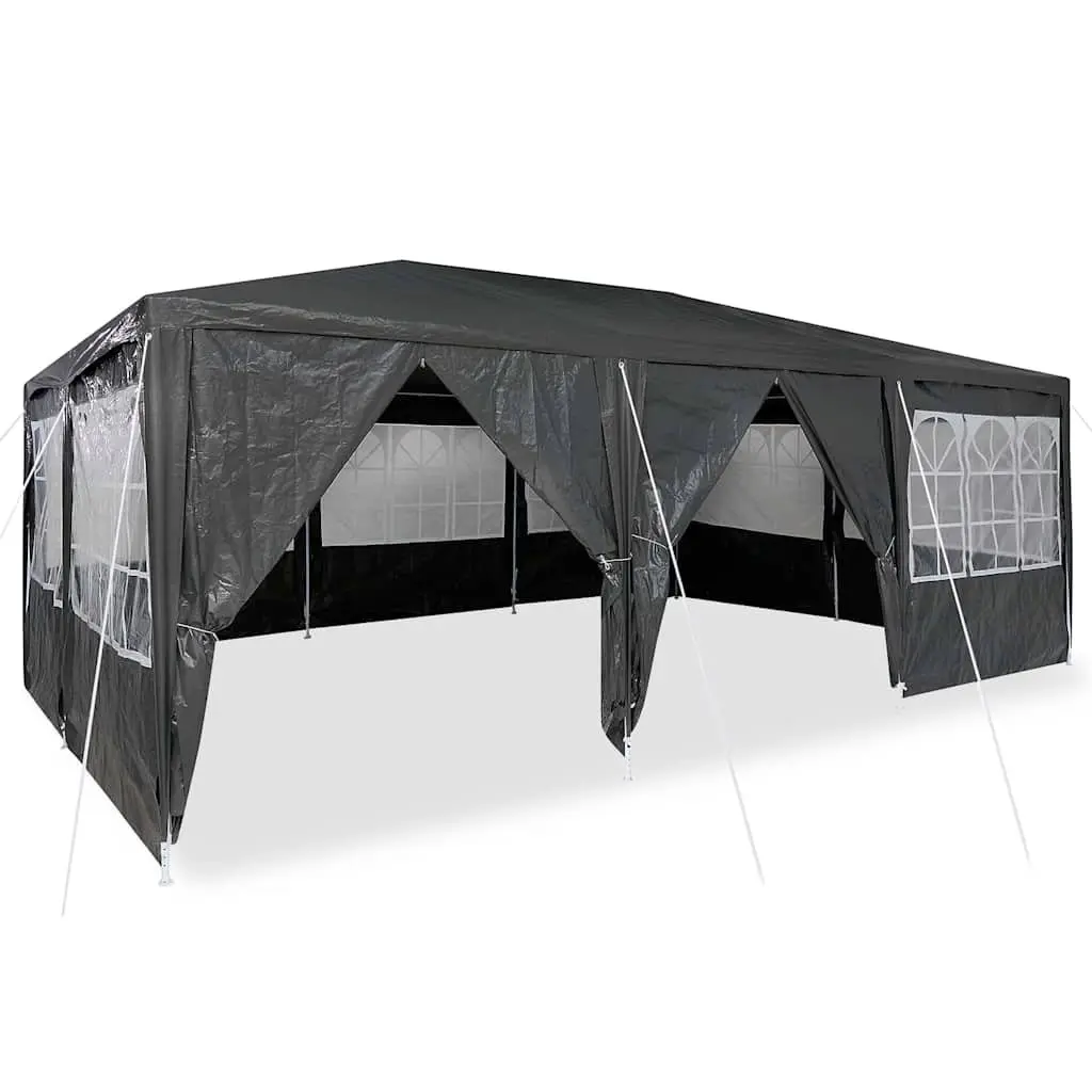 Party Tent Anthracite 600 x 400 x 266 cm Outdoor Canopy Gazebo Removable