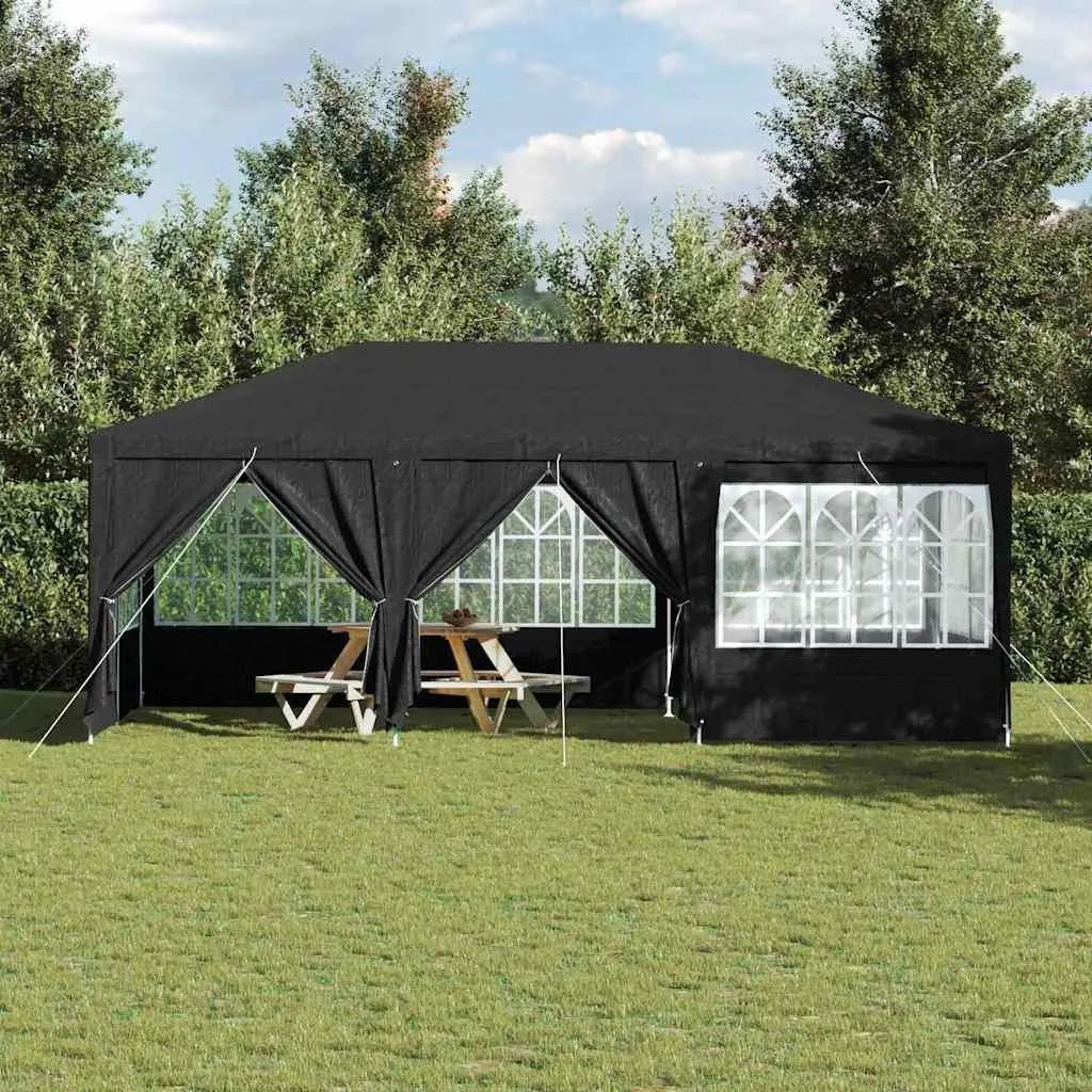 Party Tent Anthracite 600 x 400 x 266 cm Outdoor Canopy Gazebo Removable