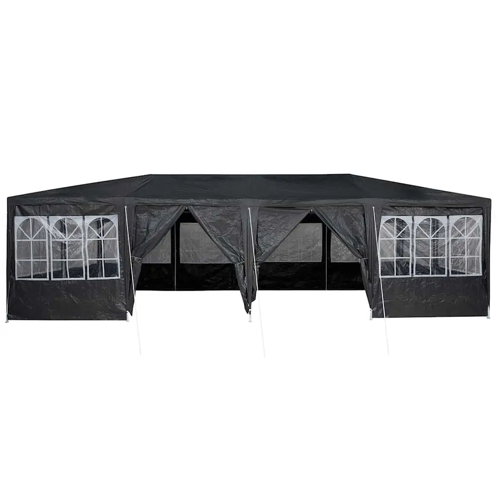 Party Tent Anthracite 800 x 400 x 266 cm Outdoor Canopy Gazebo Polyethylene