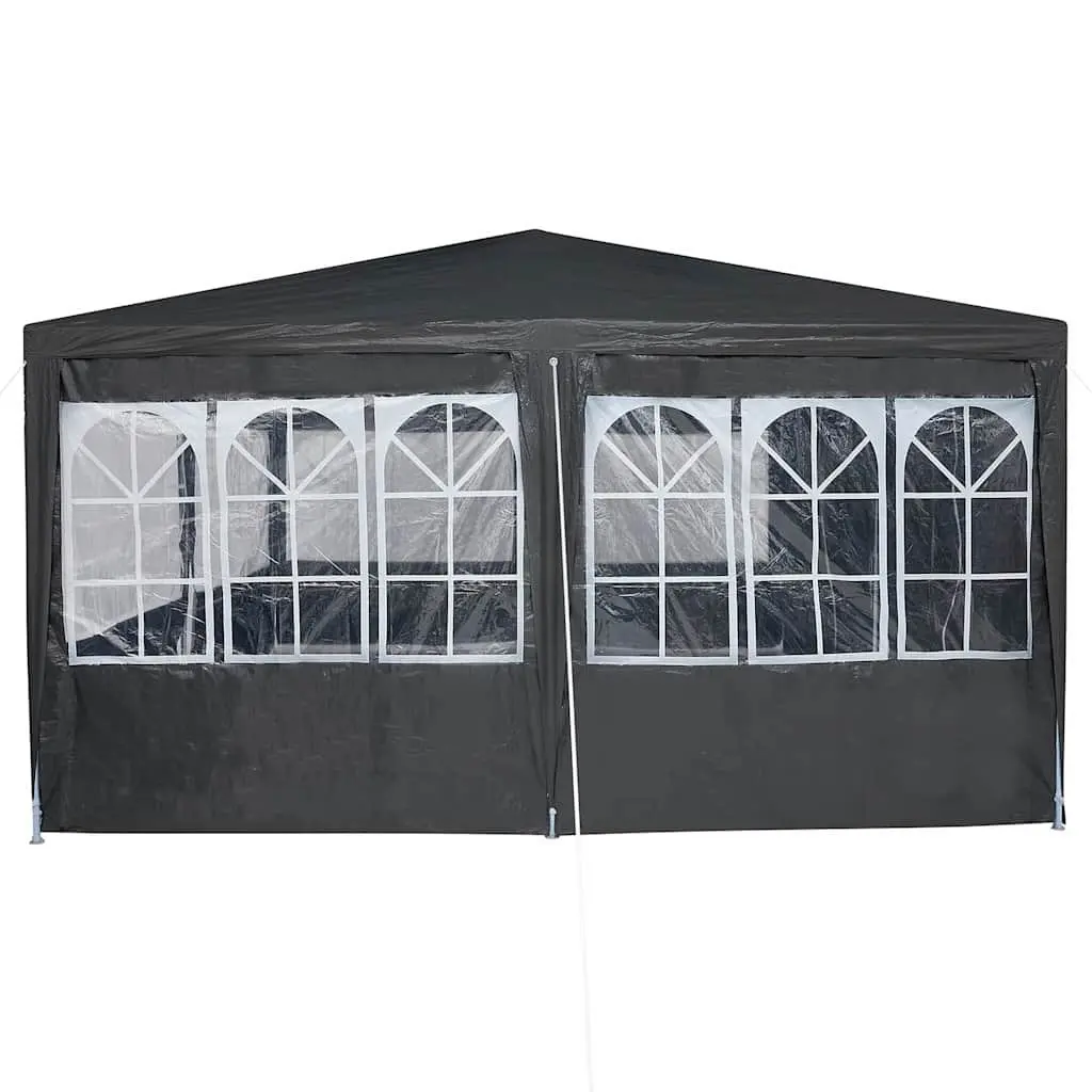 Party Tent Anthracite 800 x 400 x 266 cm Outdoor Canopy Gazebo Polyethylene