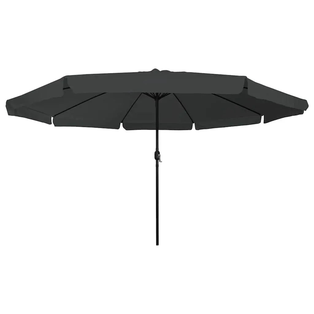 Garden Parasol UV-resistant Polyester Anthracite 394x394x248cm Collapsible Outdoor Umbrella