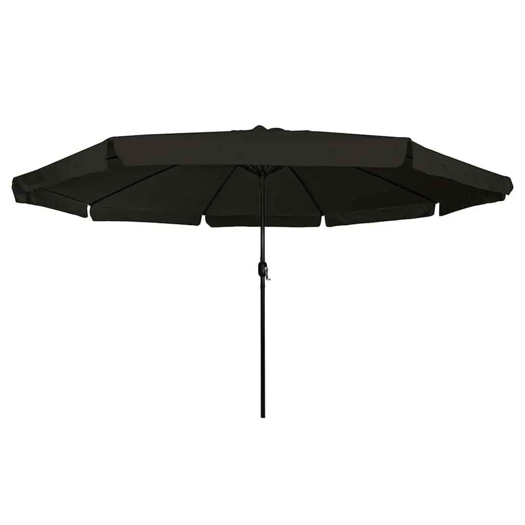 Garden Parasol Black 394x394x248cm Outdoor Sunshade Patio Umbrella Hand Crank