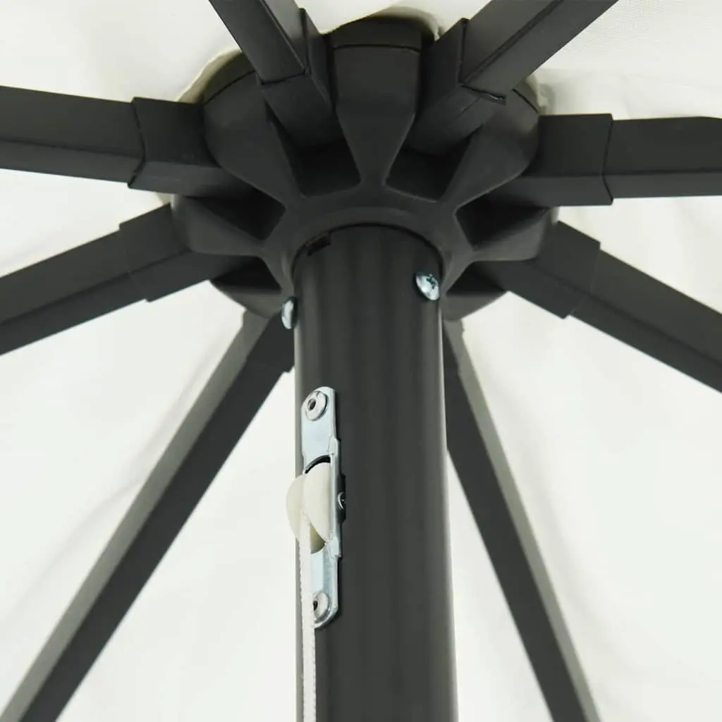 Garden Parasol LED Lighting Crank Handle 395 x 395 x 245 cm