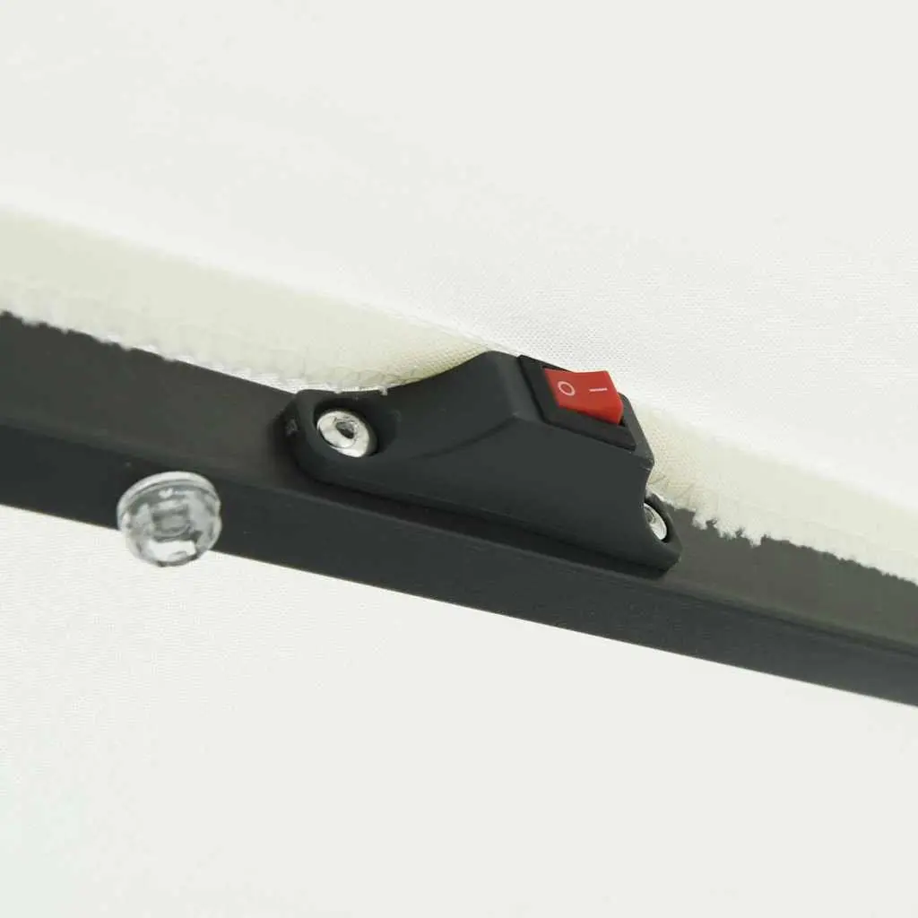 Garden Parasol LED Lighting Crank Handle 395 x 395 x 245 cm