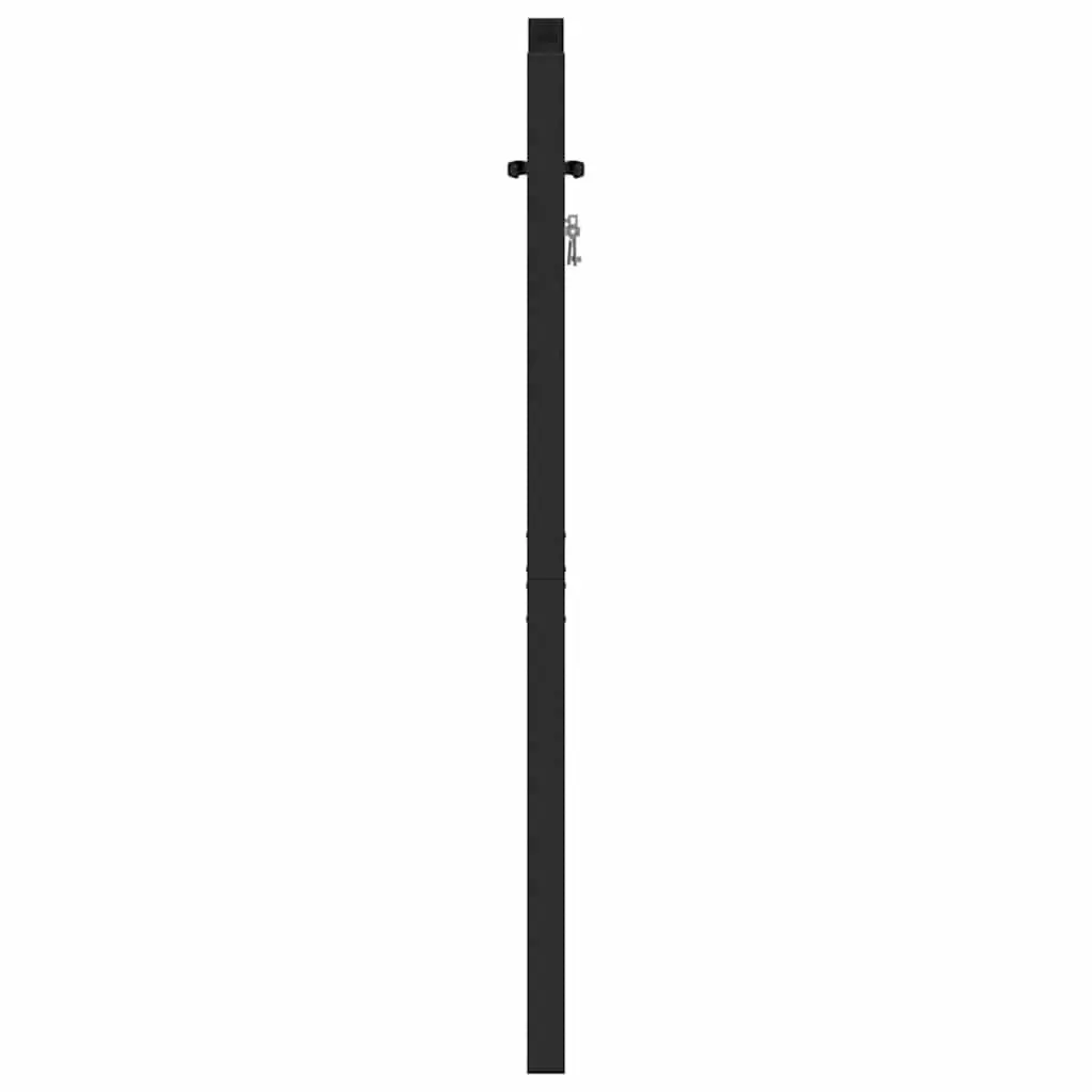 Garden Gate Lockable Black 100x120cm Aluminium Entry Fence Patio Barrier