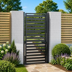Your New Black Aluminium Garden Gate 100x180cm